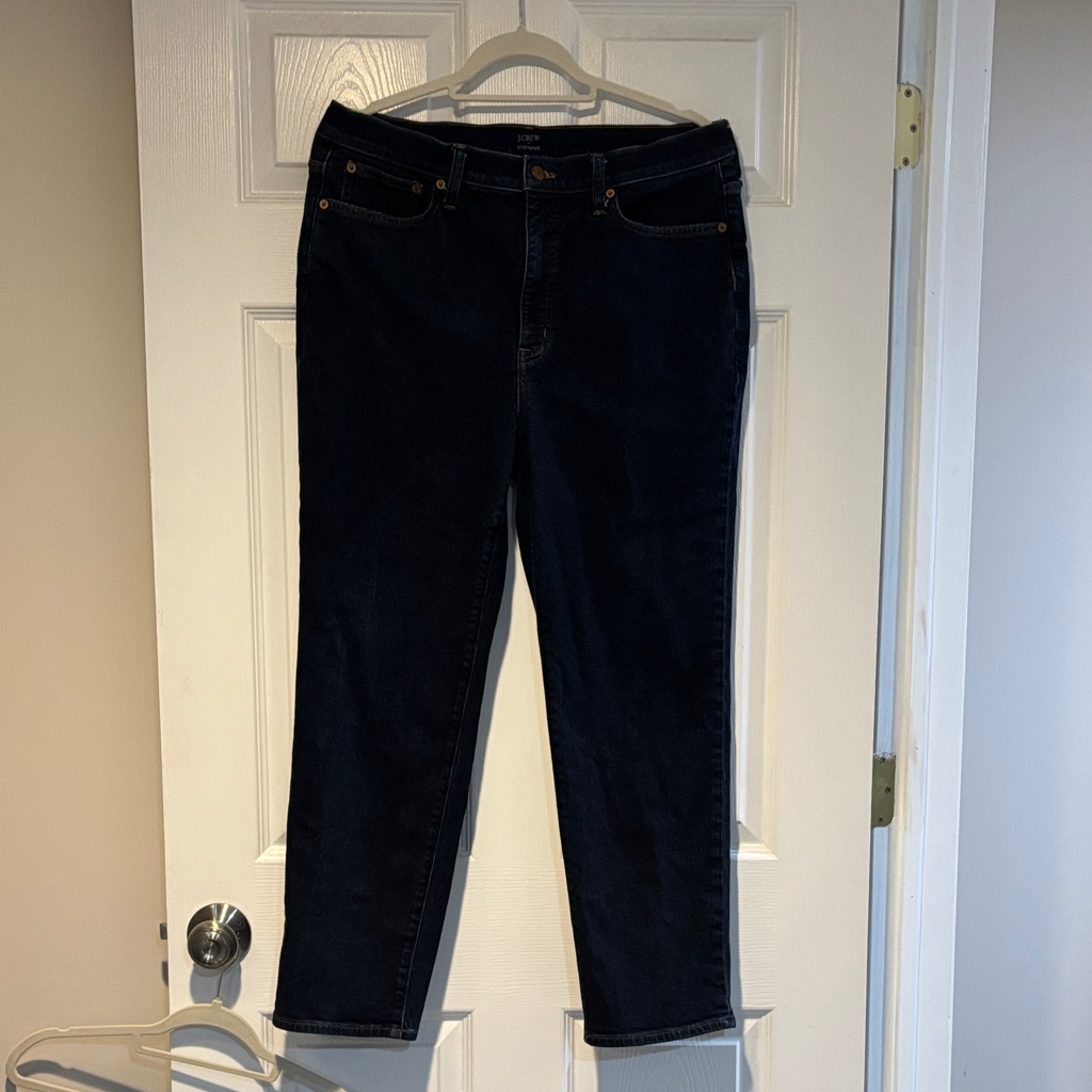 J. Crew Women's Straight Leg Jeans In Black